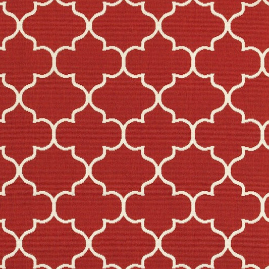 Red and Ivory Indoor Outdoor Area Rug FurniFindUSA