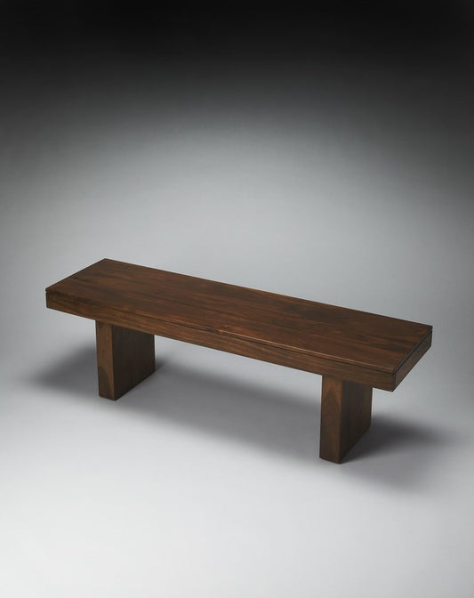 Modern Chunky Solid Wood Bench HomeRoots