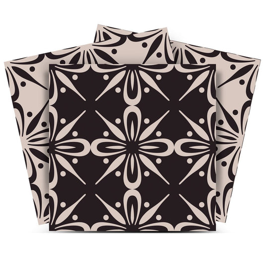 6" x 6" Cream Vinyl Peel And Stick Removable Tiles HomeRoots