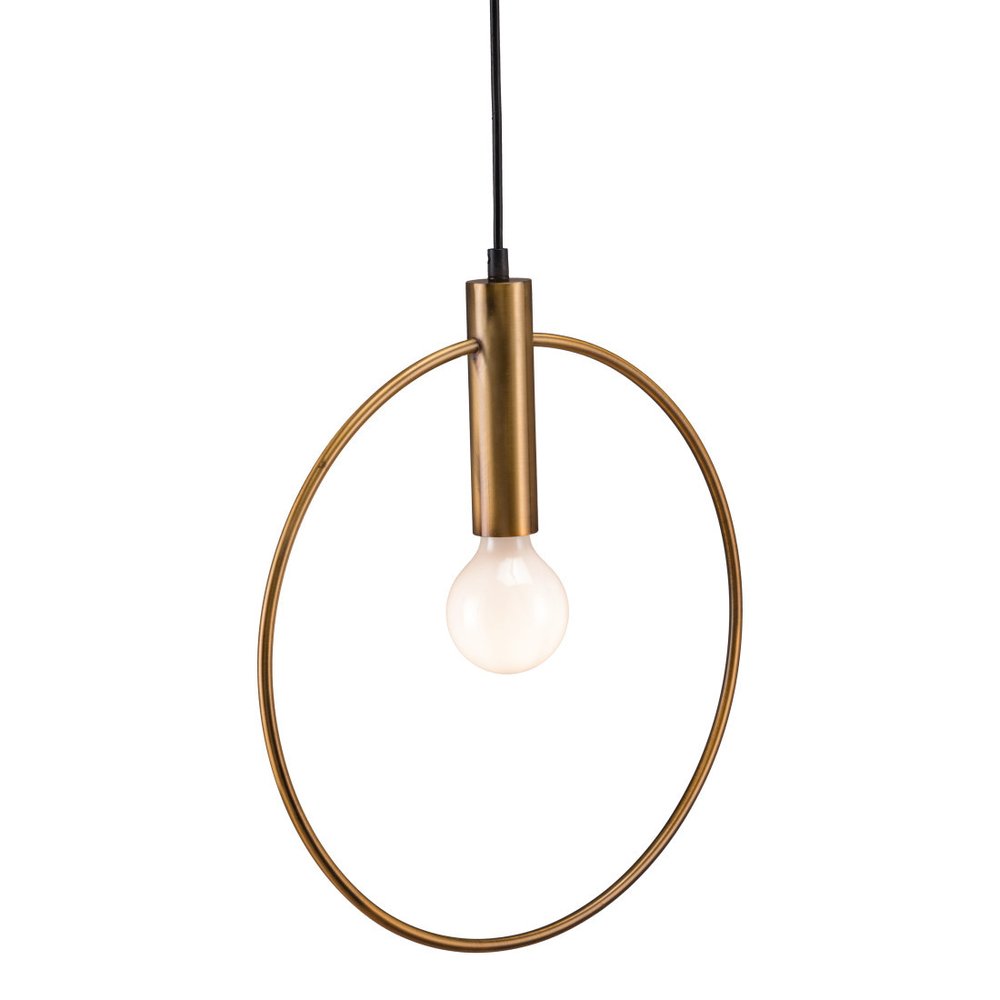 Gold Ring Metal Dimmable Chandelier HomeRoots