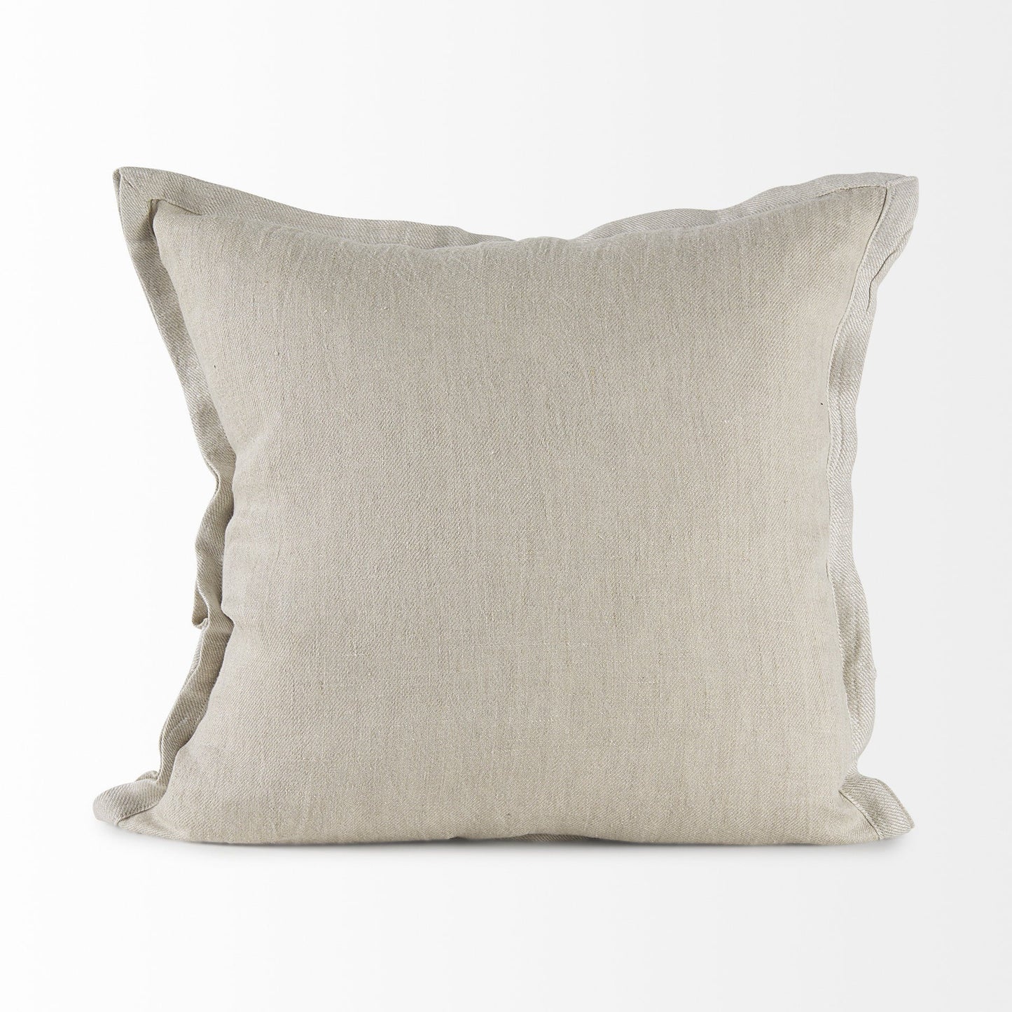 Cream Bordered Pillow Cover FurniFindUSA