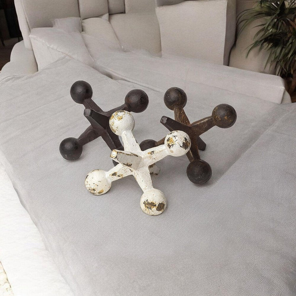 Set Of Three Iron Jack Sculptures HomeRoots
