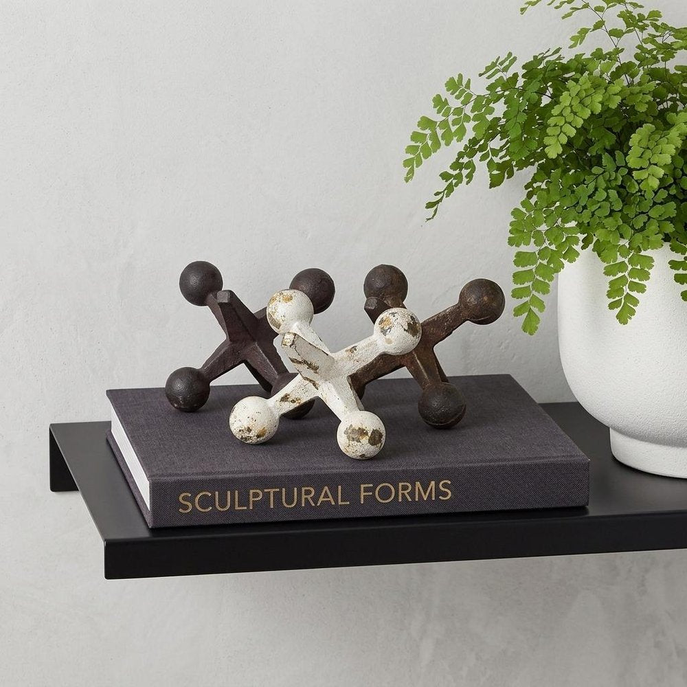 Set Of Three Iron Jack Sculptures HomeRoots
