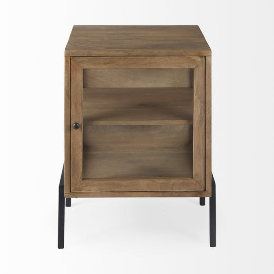 26" Brown Solid Wood Square End Table HomeRoots
