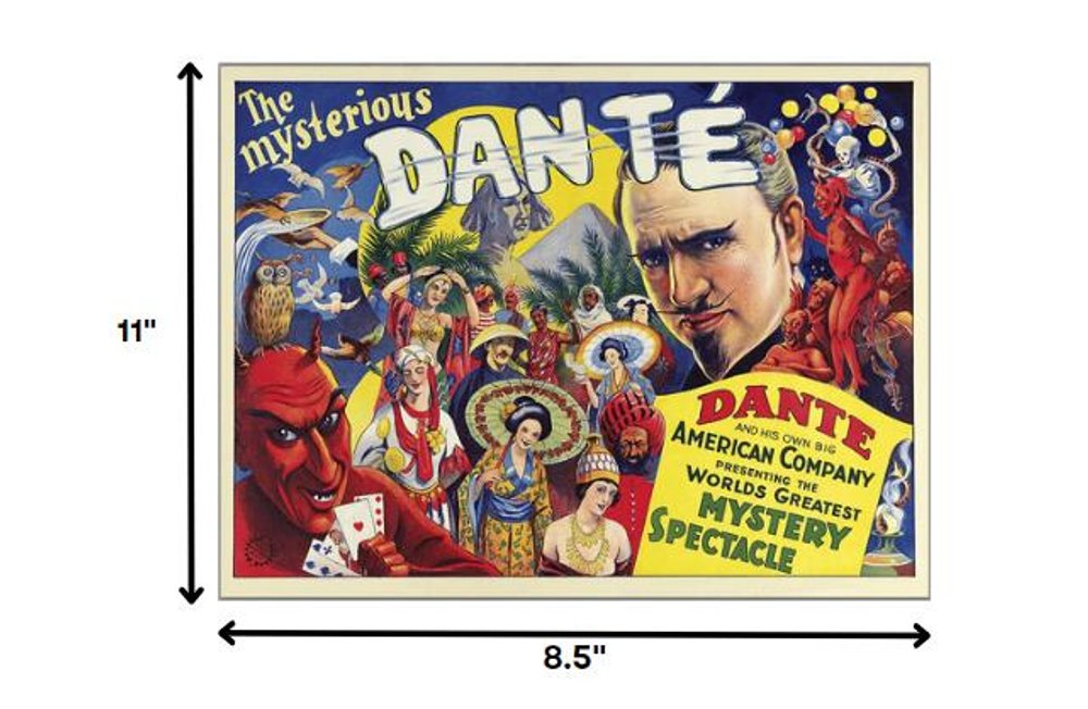 The Mysterious Dante Vintage Magic Unframed Print Wall Art HomeRoots