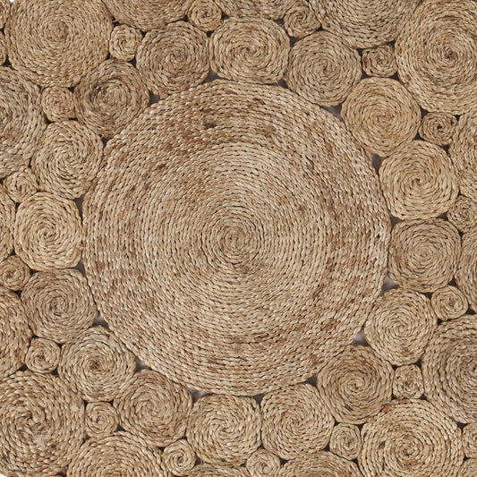 Dazzling Concentric Natural Boutique Jute Rug FurniFindUSA