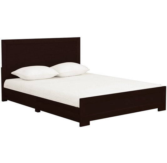 Espresso Solid and Manufactured Wood Queen Bed Frame