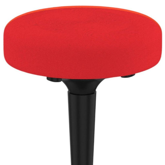 Red and Black Adjustable Height Swivel Office Chair HomeRoots