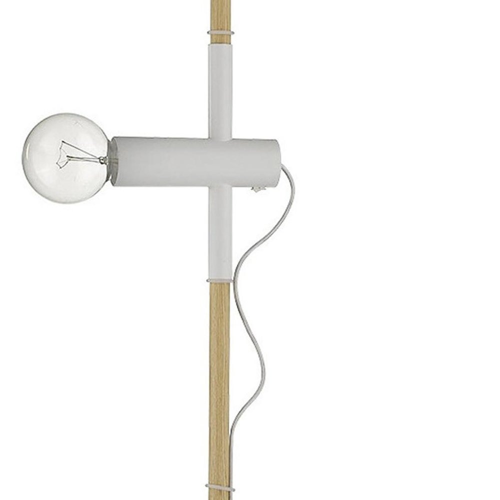 55" Brown And White Reading Floor Lamp HomeRoots