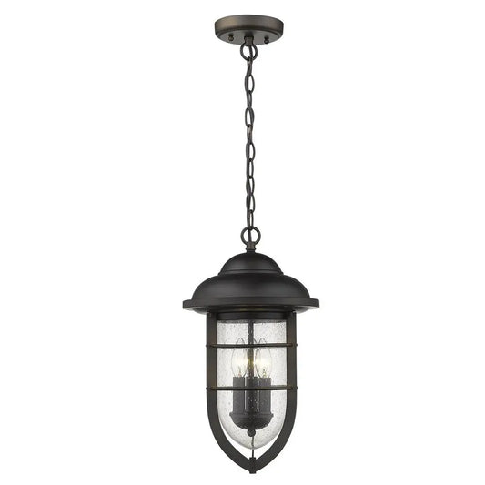 Dylan 3-Light Oil-Rubbed Bronze Hanging Lantern HomeRoots