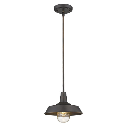 Antique Bronze Shallow Plate Adjustable Pendant Light HomeRoots