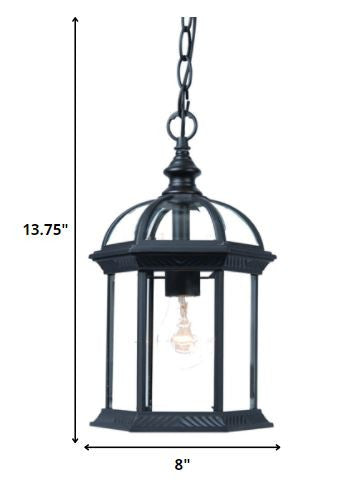 Matte Black Cage Hanging Light HomeRoots