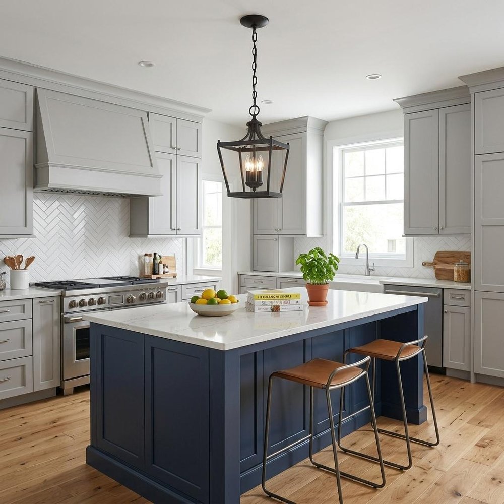 Vintage Black Metal Tapered Hanging Light HomeRoots