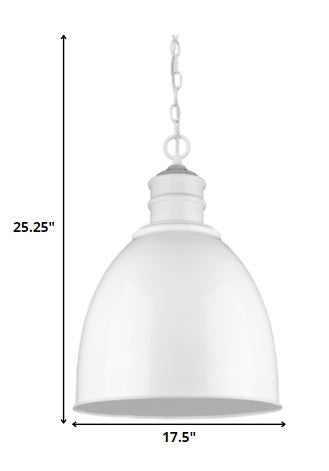 White Metal Dimmable Ceiling Light With White Shades HomeRoots