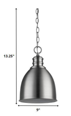 Minimalist Silver Metal Pendant Hanging Light HomeRoots