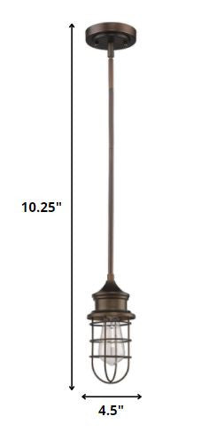 Bronze Lantern Metal Dimmable Ceiling Light With Bronze Shades HomeRoots