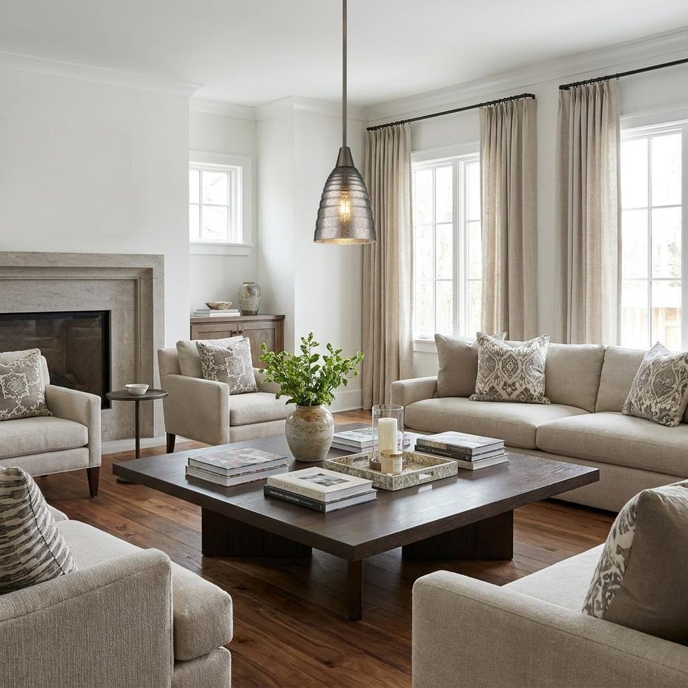 Bronze Hanging Light with Ribbed Pebbled Glass Shade HomeRoots