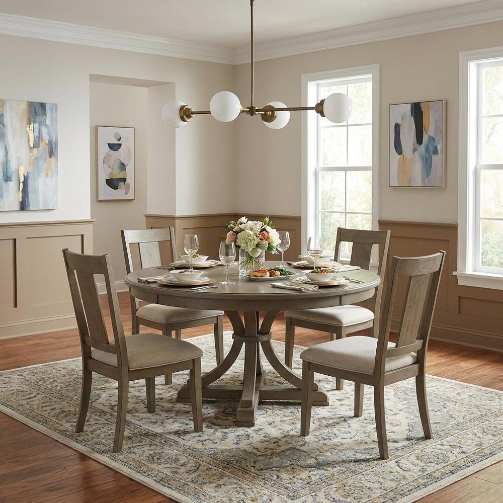 Bronze Metal Four Light Dimmable Ceiling Light With Off White Shades HomeRoots