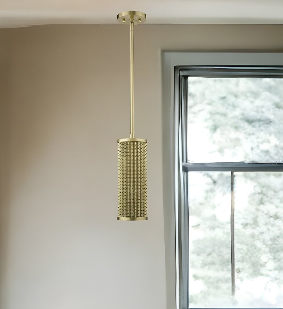 Basetti 1-Light Gold Pendant HomeRoots