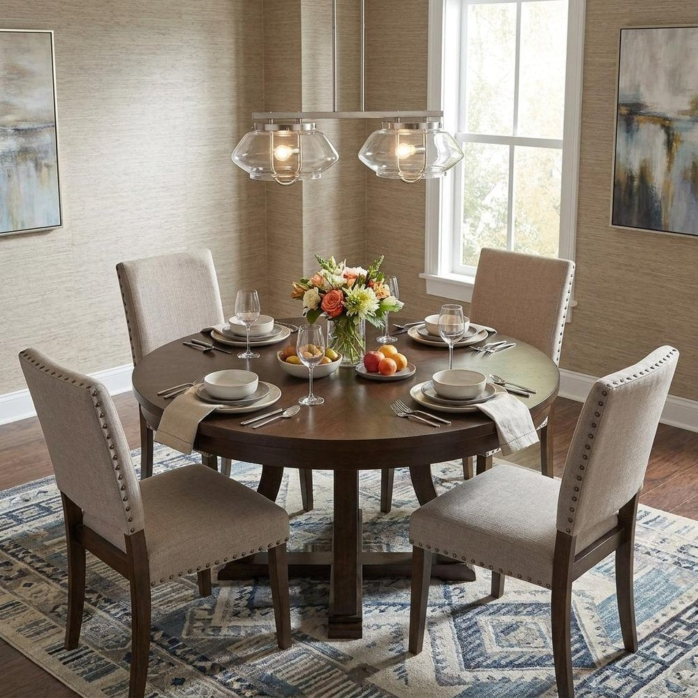 Garner 4-Light Satin Nickel Island Pendant HomeRoots