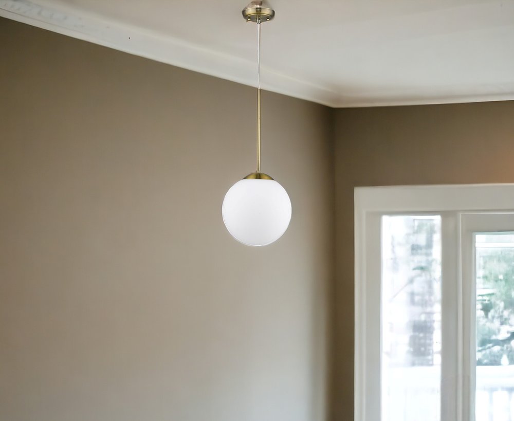 Solea 1-Light Antique Brass Pendant HomeRoots