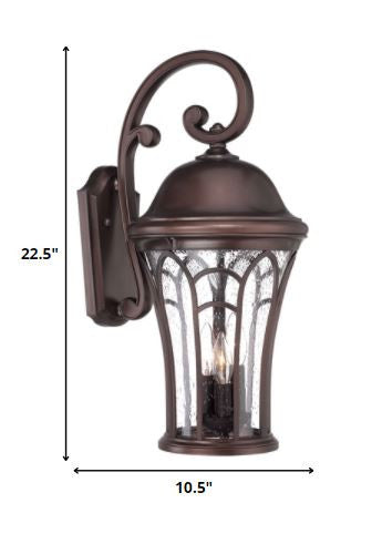 XL Bronze Tapered Goblet Wall Light HomeRoots