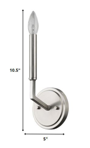Minimalist Silver Wall Sconce HomeRoots