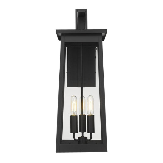 Alden 3-Light Matte Black Wall Light HomeRoots