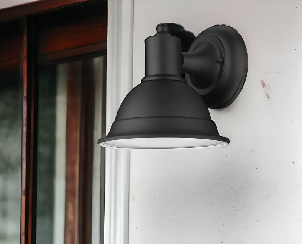 Matte Black Aluminum Wall Sconce HomeRoots