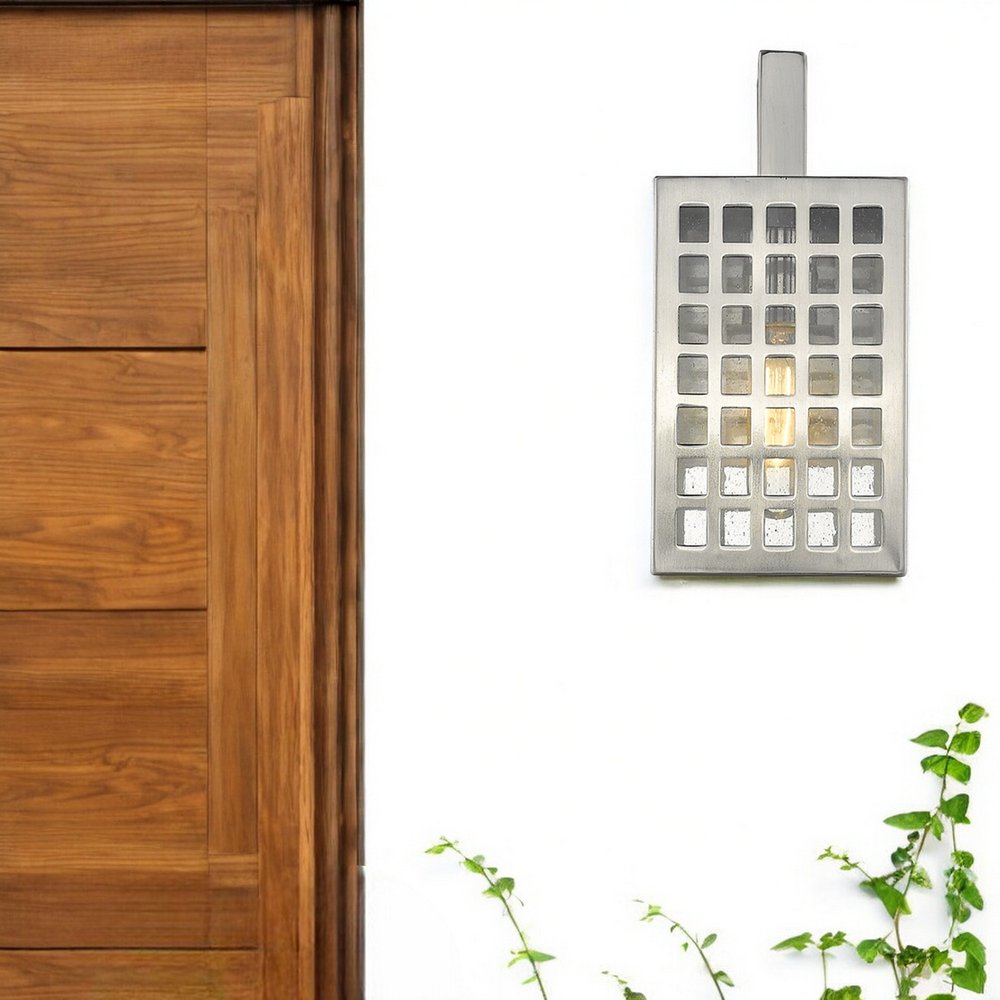Letzel 1-Light Satin Nickel Wall Light HomeRoots