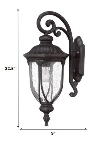 Black And Clear Seeded Dimmable Outdoor Hanging Light With Black And Clear Shades HomeRoots