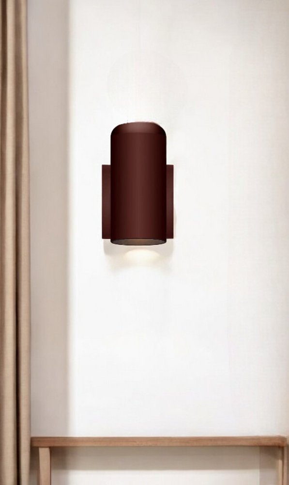 7" Copper Plastic Flush Mounted Sconce HomeRoots