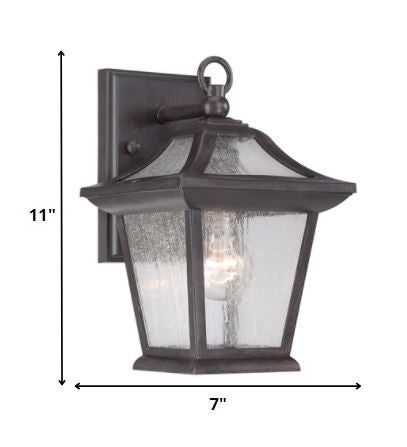 Matte Black Birdhouse Shape Outdoor Wall Light HomeRoots