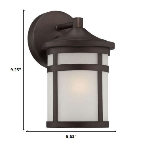 Bronze Hanging Lantern Shape Wall Light HomeRoots