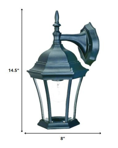 Matte Black Hanging Carousel Lantern Wall Light HomeRoots