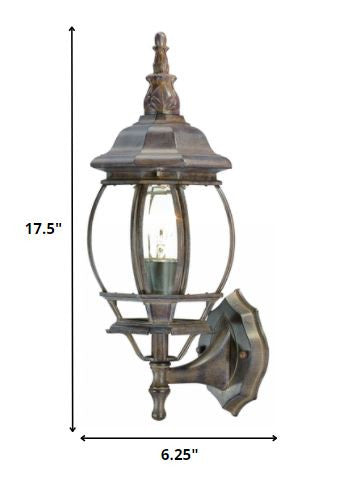 Dark Brown Glass Globe Wall Light HomeRoots