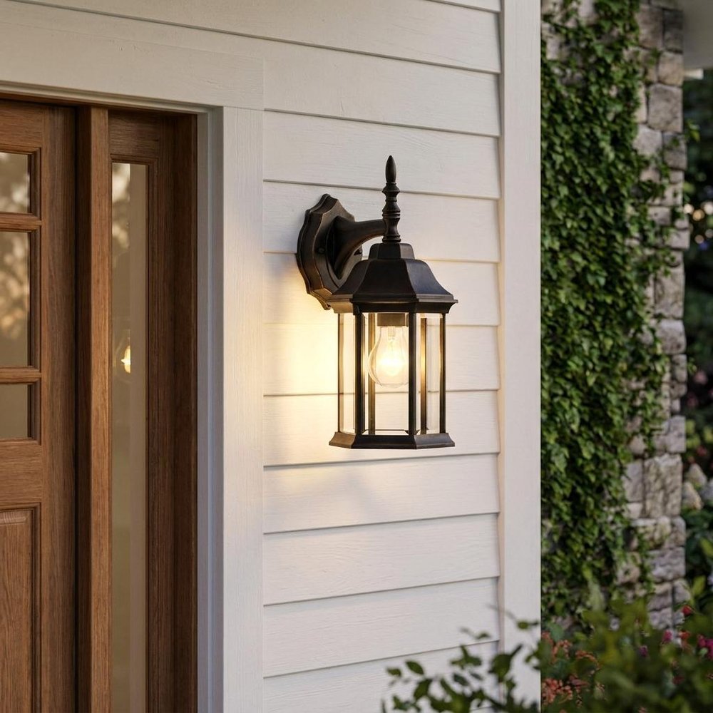 White Clear Glass Swing Arm Wall Light HomeRoots