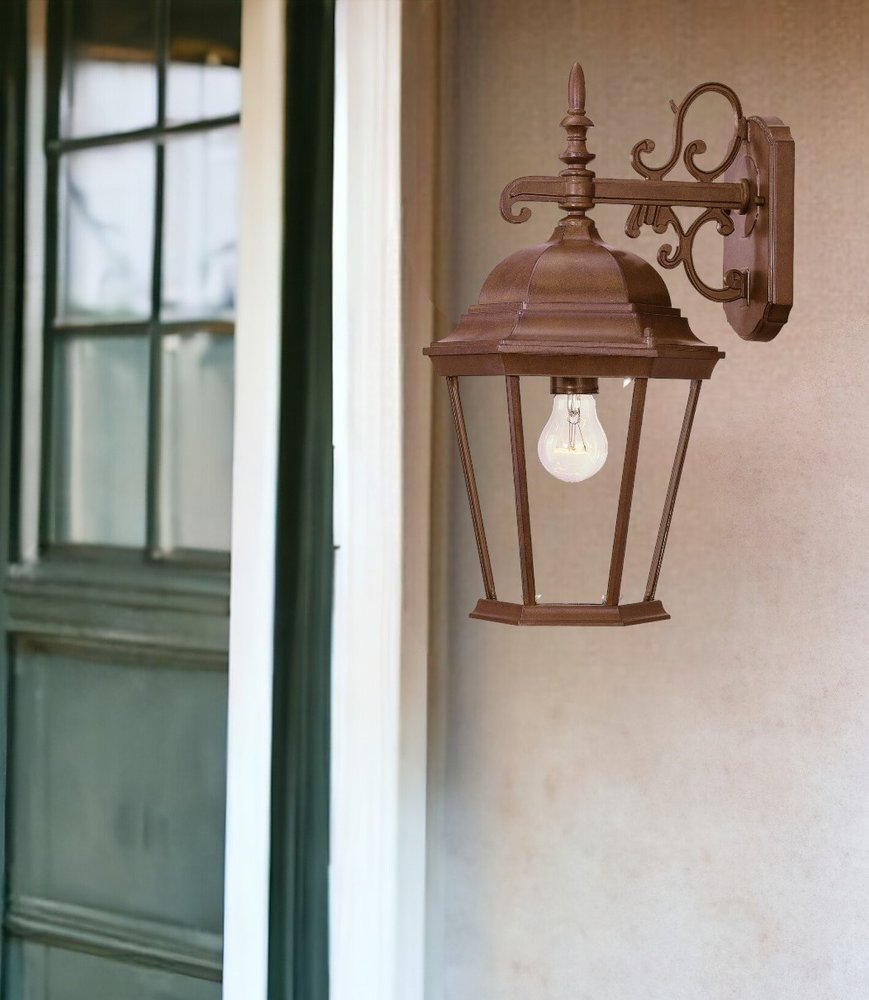 Brown Domed Hanging Lantern Wall Light HomeRoots