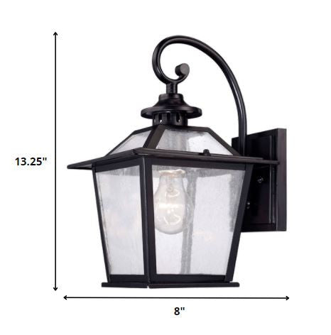 Matte Black Terrarium Shape Wall Light HomeRoots