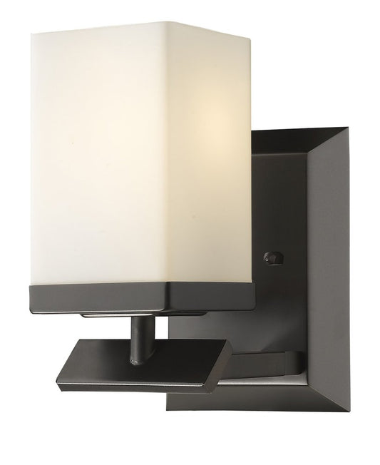 5" Black And White Metal Flush Mounted Sconce HomeRoots
