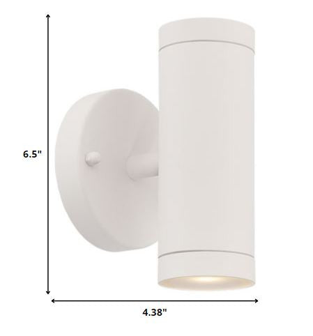 White LED Dimmable Outdoor Hanging Light With White Shades HomeRoots