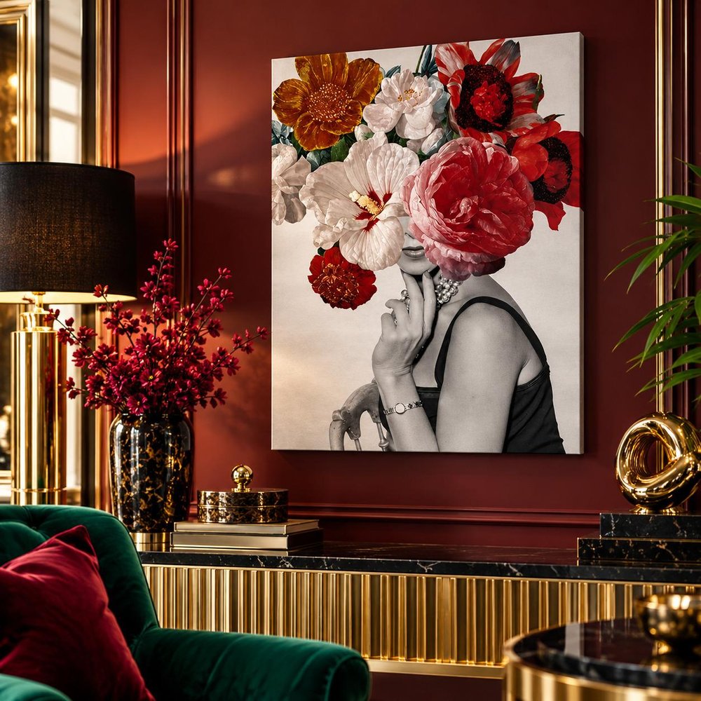 Modern And Glamorous Garden Party Unframed Print Wall Art