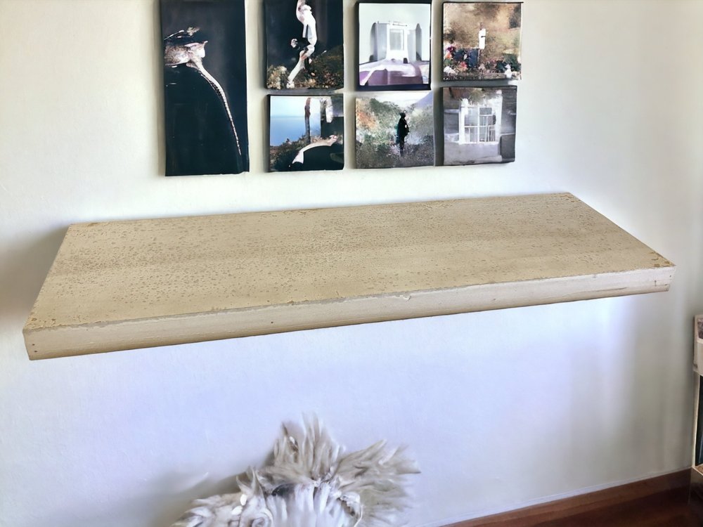 8" Solid Wood Wall Mounted Shelving Unit HomeRoots