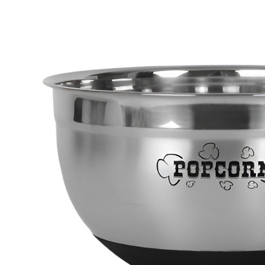 Sleek Stainless Steel Popcorn Serving Bowl HomeRoots