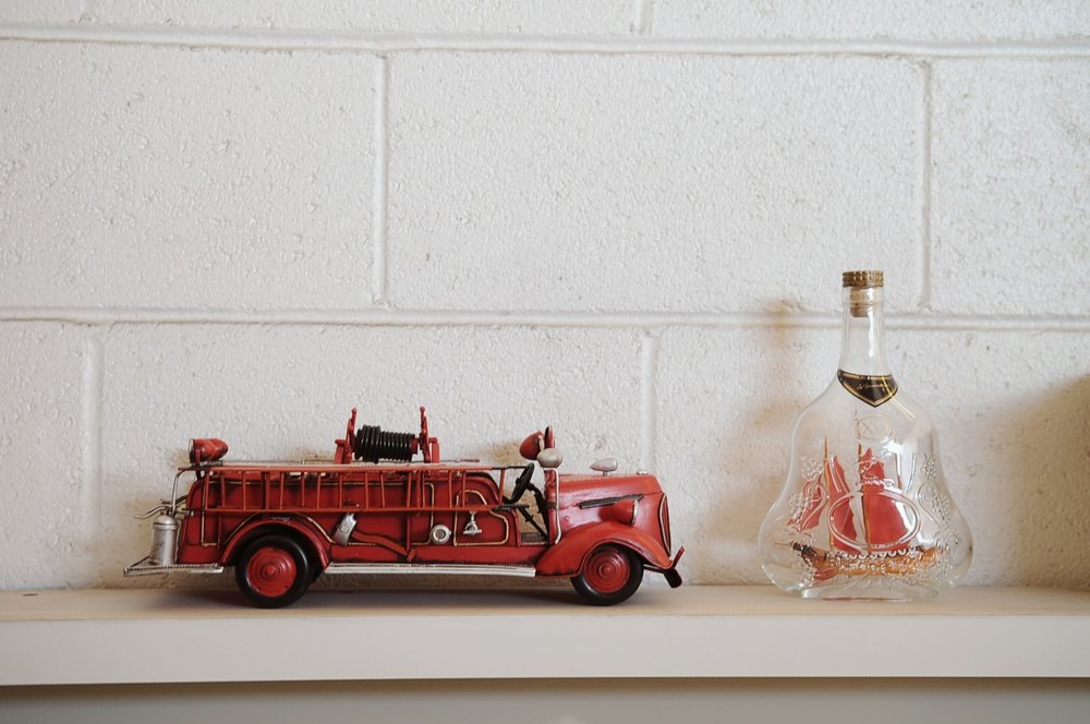 c1938 Ford Red Fire Engine Sculpture HomeRoots