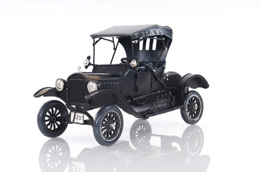 12" Black Metal c1908 Ford Model Car Tabletop Sculpture HomeRoots