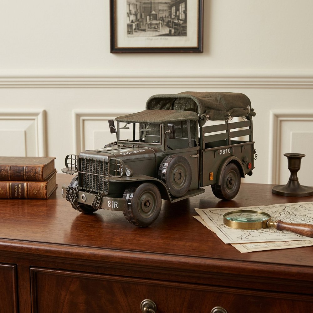 7" Green Metal Hand Painted Model Car HomeRoots