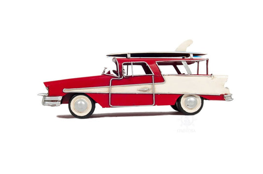 c1957 Red Ford Country Squire Station Wagon Sculpture HomeRoots