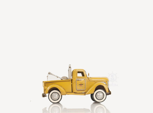 7" Yellow Metal Hand Painted Model Car HomeRoots
