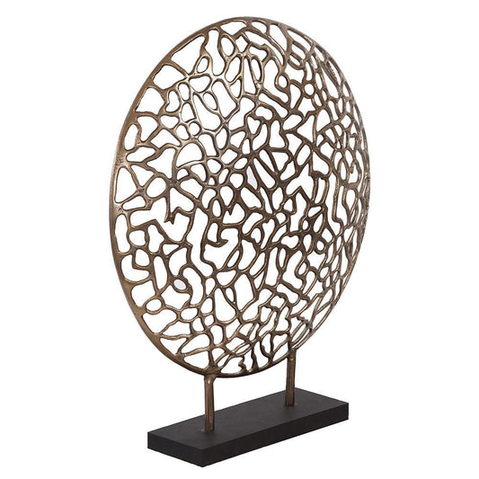 Bronze and Black Abstract Coral Sculpture HomeRoots